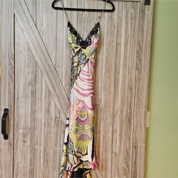 Mary L Couture Silk Zebra Print Dress - Picture 5 of 16